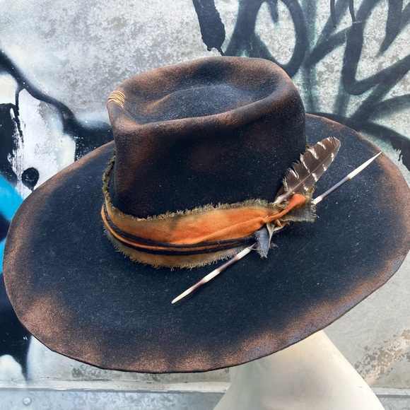 Wednesday’s Child Accessories - BUNDLE GYPSY PLUS Distressed Custom Hat MIDNIGHT RAMBLER